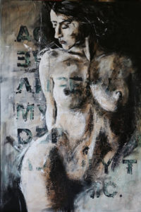 1 damien rais peinture acrylique nu Sansnom