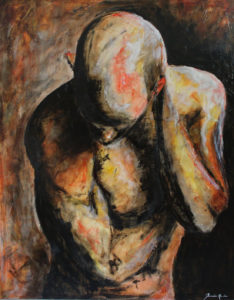 damien rais peinture huile La question