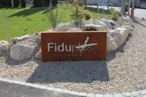 a enseigne acier corten met inox damienrais construction metallique