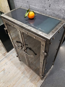 armoire bar acier mobilier design forgé damien rais