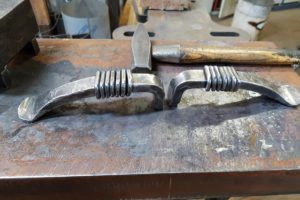 poignées forge acier mobilier design forgé damien rais