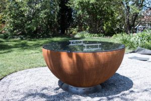 couvercle origin plancha plancha à bois met inox damienrais foyer exterieur brasero barbecue acier inox grillade cheminee jardin min