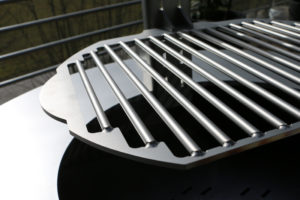 grille origin plancha plancha à bois met inox damienrais foyer exterieur brasero barbecue acier inox grillade cheminee jardin