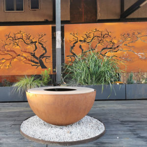 Damien Rais pare-vue en acier arbre double