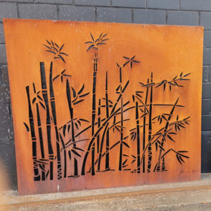 Damien Rais pare vue en acier bambou