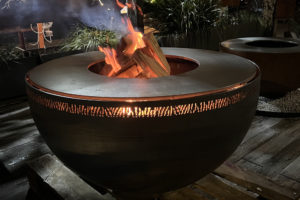 Vulcano brasero plancha barbecue grill design braseros firepit openfire cheminee acier jardin exterieur grillade outdoor kitchen damien rais 1 1