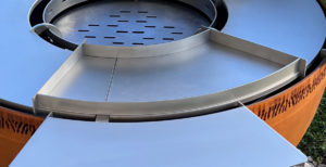 frise origin plancha met inox damienrais foyer exterieur acier inox grillade cheminee