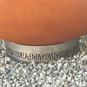 Brasero plancha pied standard vulcano