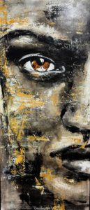 Tempete Acryl et huile 80180 cm Damien Rais