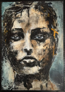 Affirmation Acryl et huile Damien Rais 1c