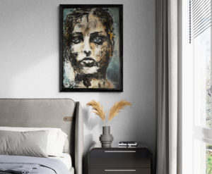 Affirmation Acryl et huile Damien Rais 2c