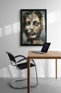 Affirmation Acryl et huile Damien Rais 3c