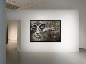 Les voix Acryl et huile 130x180 cm Damien Rais 2c