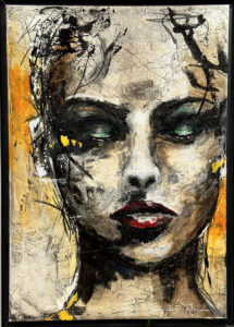 Self Music Acryl et huile Damien Rais 1c