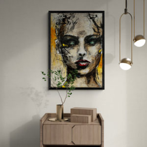 Self Music Acryl et huile Damien Rais 2c