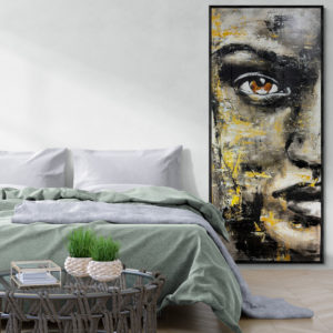 Tempete Acryl et huile 80x180 cm Damien Rais 2c