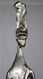 Damien Rais sculpture acier inox Oscar atelier 12