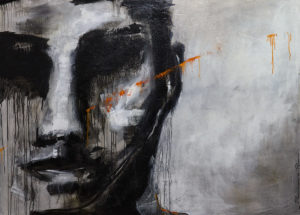 A points fermés-Acryl et huile-180:130 cm-Damien Rais