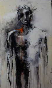 Point de rupture -Acryl et huile-85:145 cm-Damien Rais-1