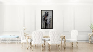 Point de rupture -Acryl et huile-85:145 cm-Damien Rais-2