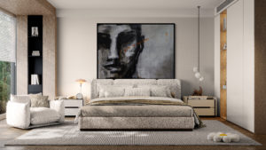 A points fermés-Acryl et huile-180:130 cm-Damien Rais-2