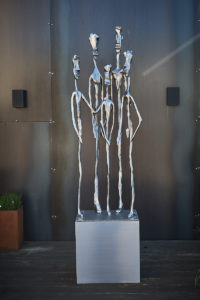 Tribu-sculpture-inox-Damien-Rais-